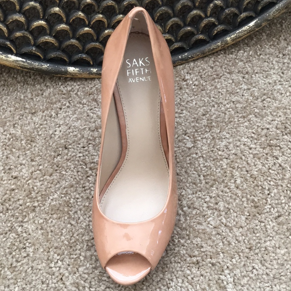 Saks Fifth Avenue Leather High Heel Pumps